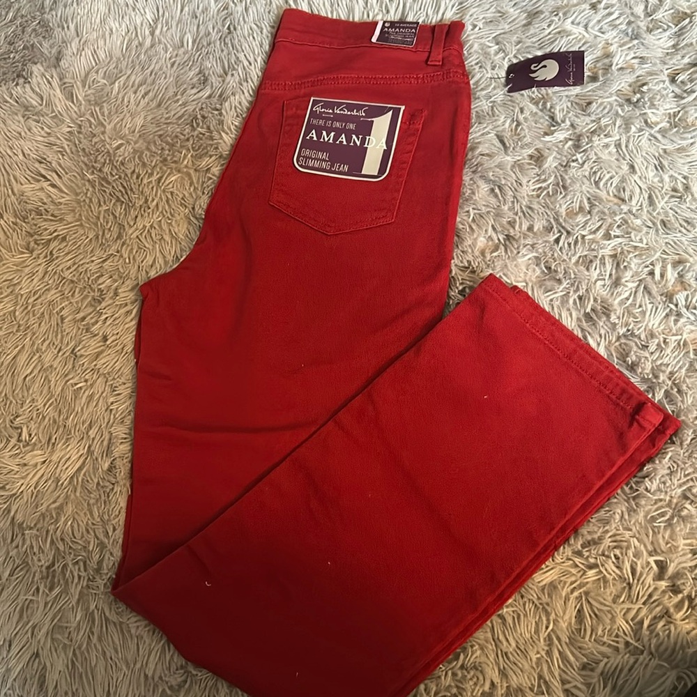 NWT red jeans